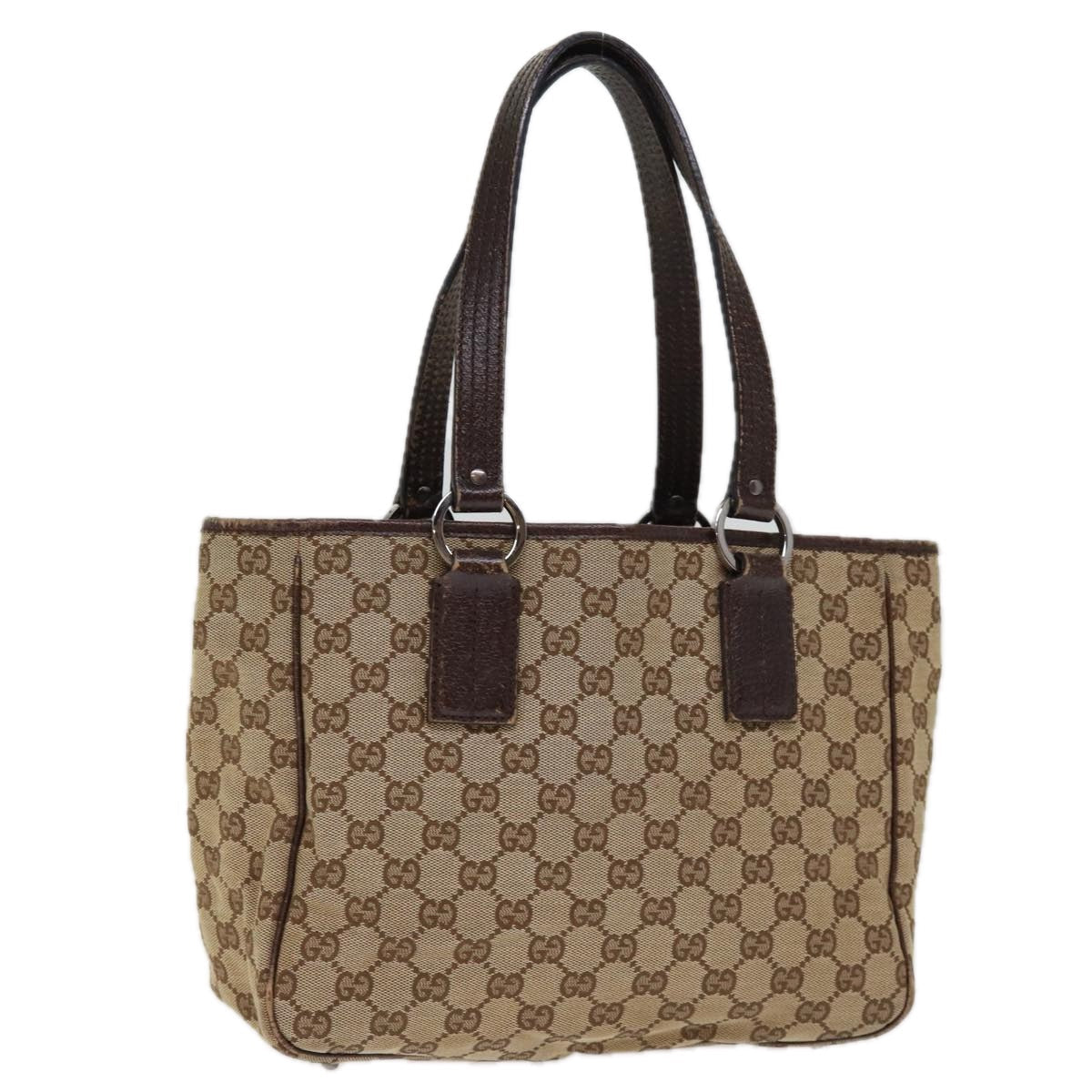 GUCCI GG Canvas Hand Bag Beige 113019 mr161
