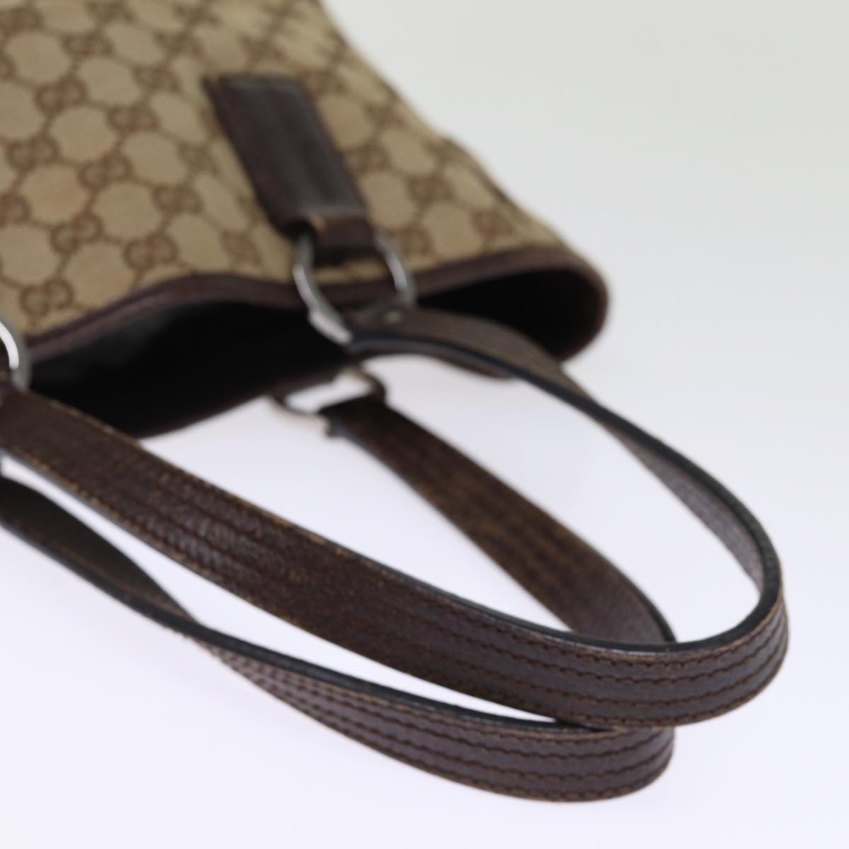 GUCCI GG Canvas Hand Bag Beige 113019 mr161