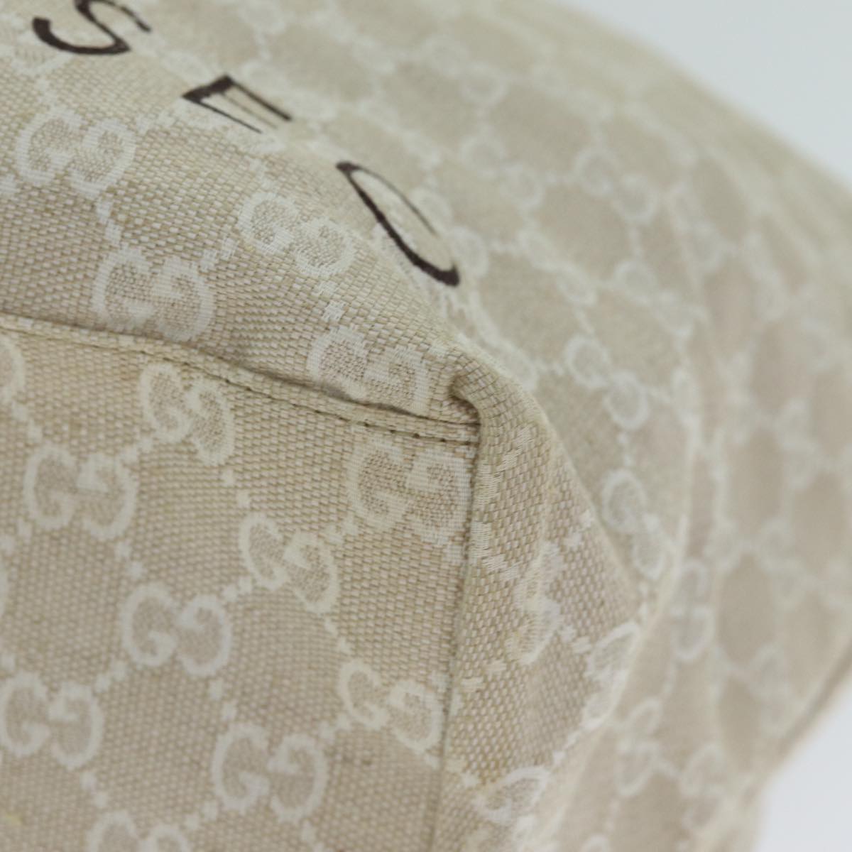 GUCCI Tote Bag Canvas Beige 283416 mr293