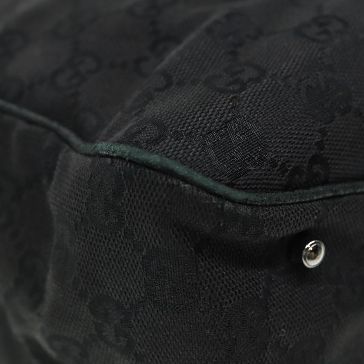 GUCCI GG Canvas Hand Bag Black 113019 mr295