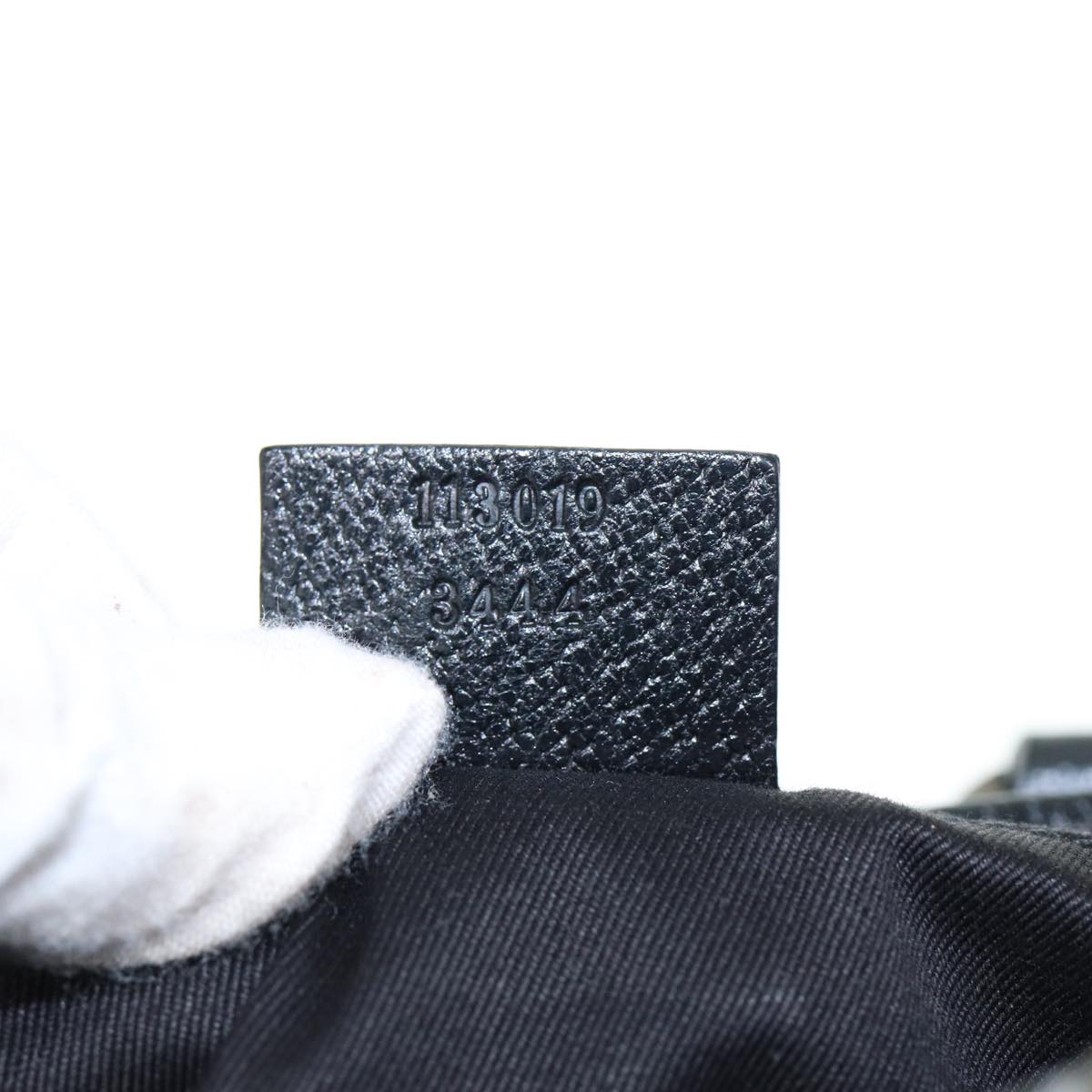 GUCCI GG Canvas Hand Bag Black 113019 mr295