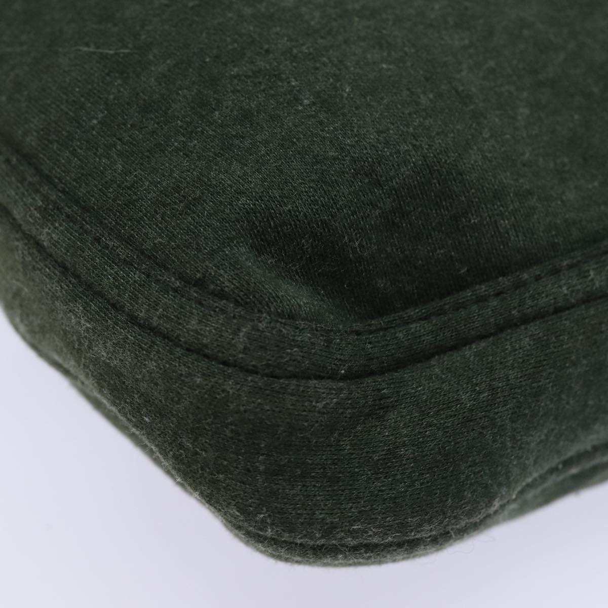 FENDI Mamma Baguette Shoulder Bag Cotton Green mr306