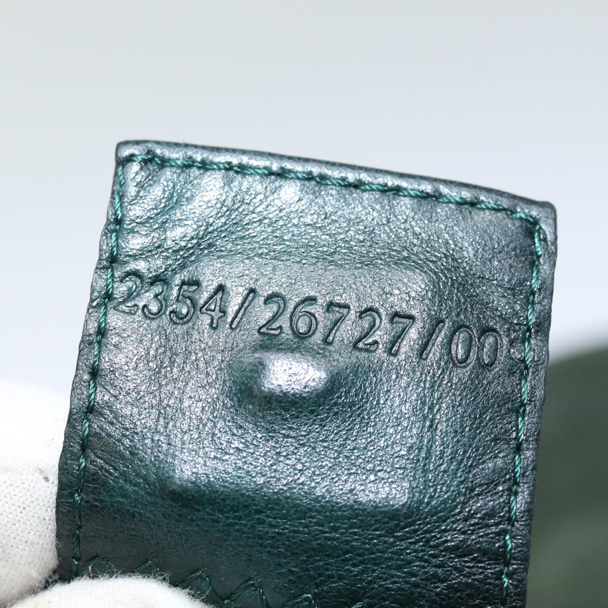 FENDI Mamma Baguette Shoulder Bag Cotton Green mr306