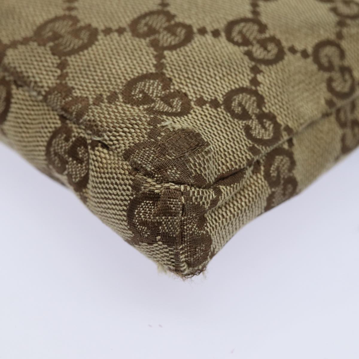 GUCCI GG Canvas Web Sherry Line Waist bag Beige 28566 mr366