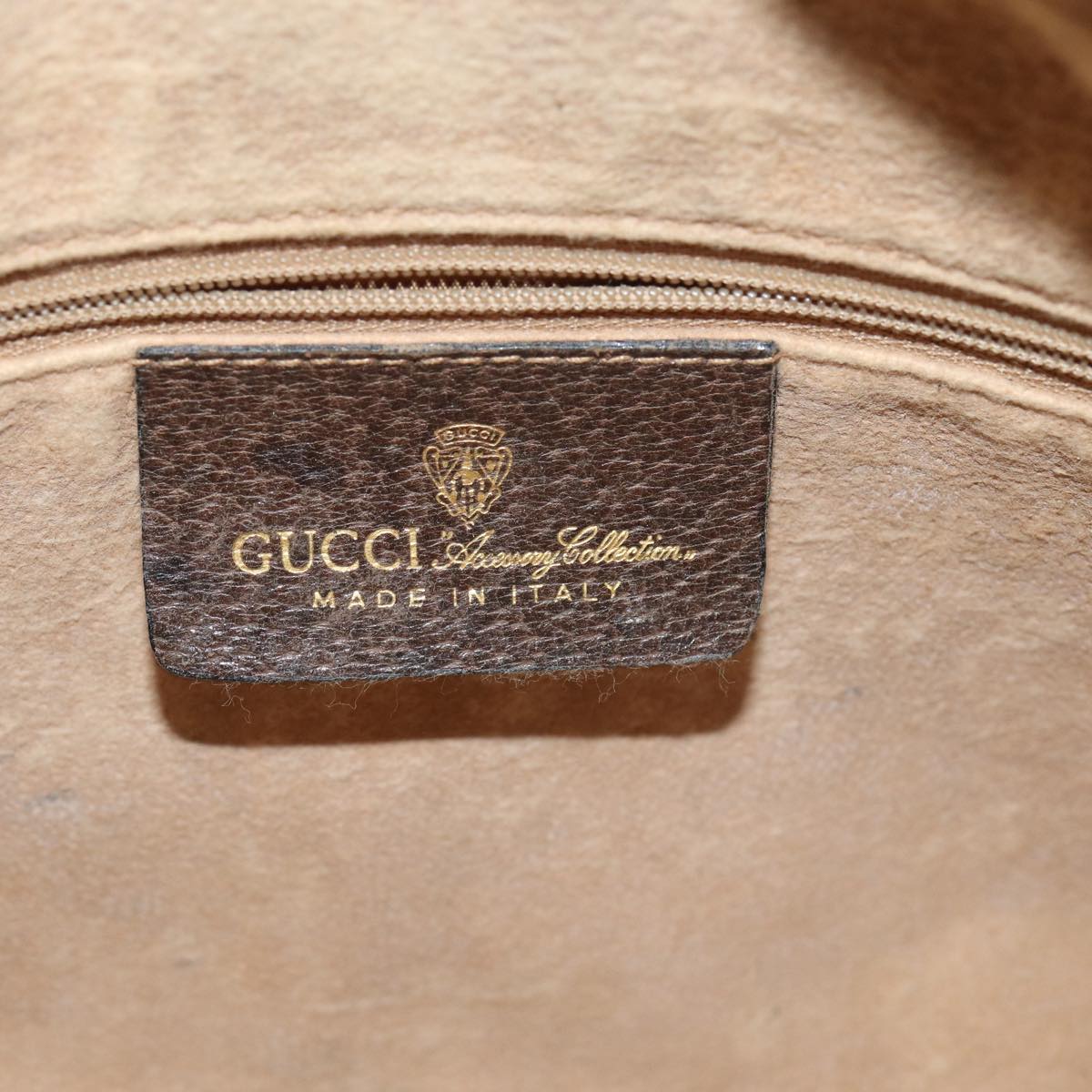GUCCI GG Supreme Web Sherry Line Shoulder Bag PVC Beige 001 4071 5 mr377