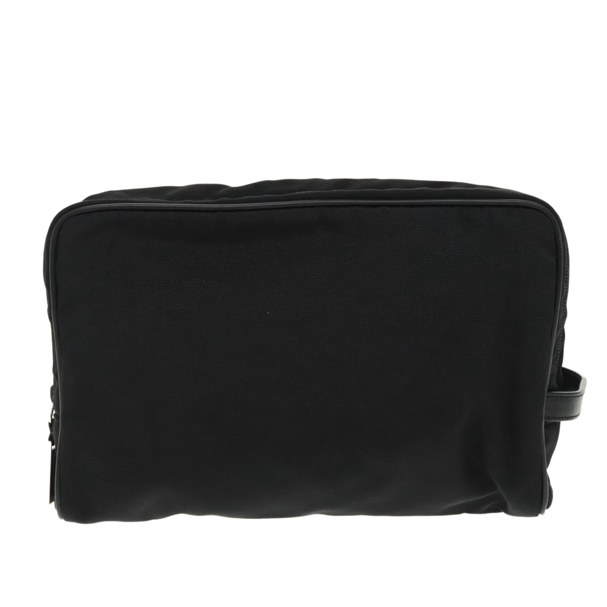 GUCCI Clutch Bag Nylon Black Silver mr639