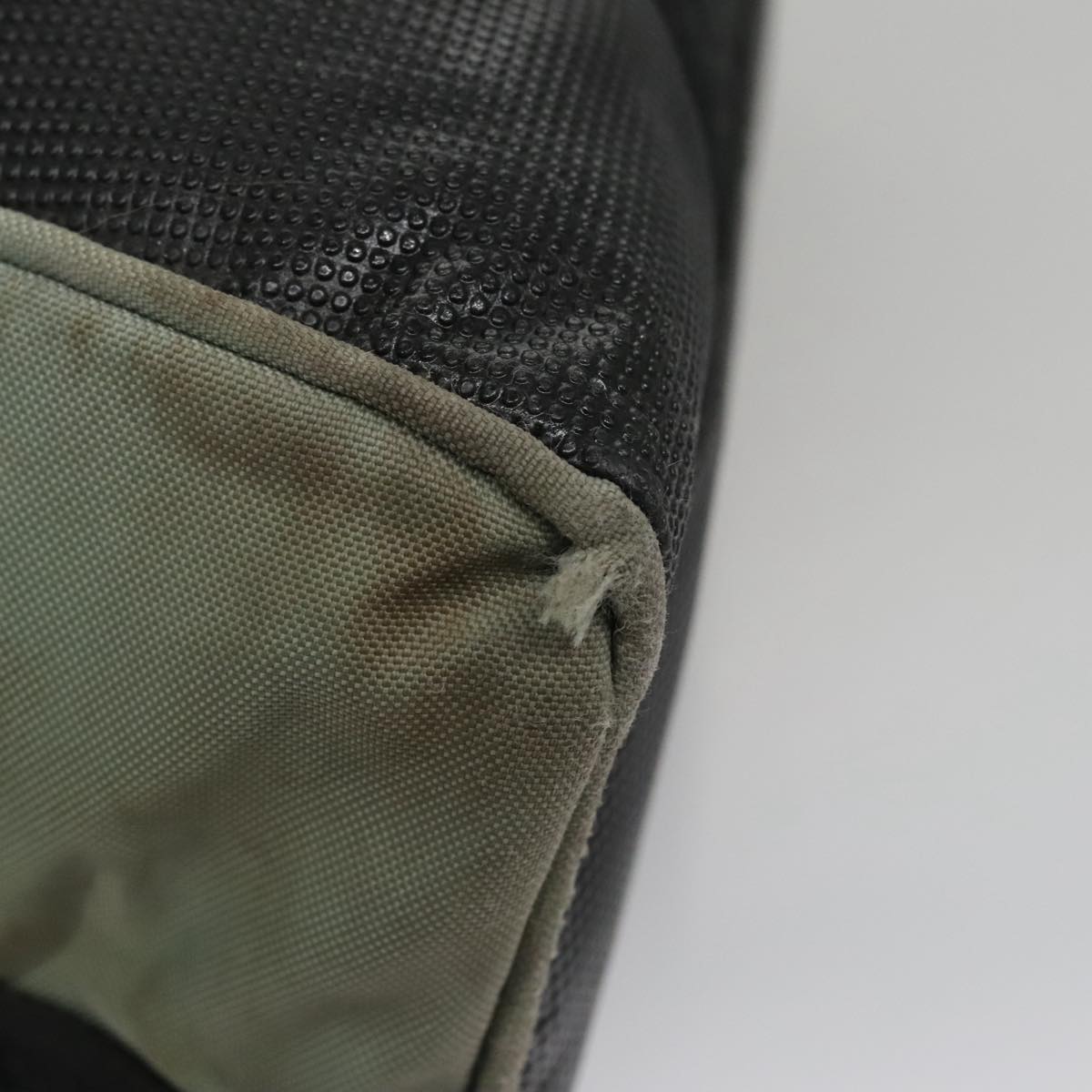 CHANEL Sports Line Boston Bag Nylon Black Khaki CC mr888