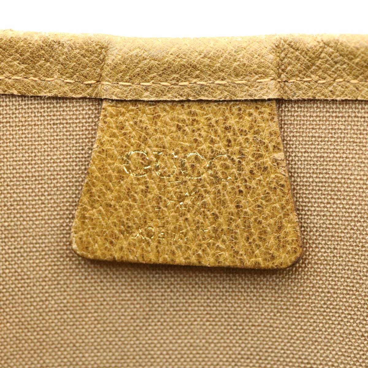 GUCCI Web Sherry Line GG Canvas Tote Bag Beige Red Green ms041