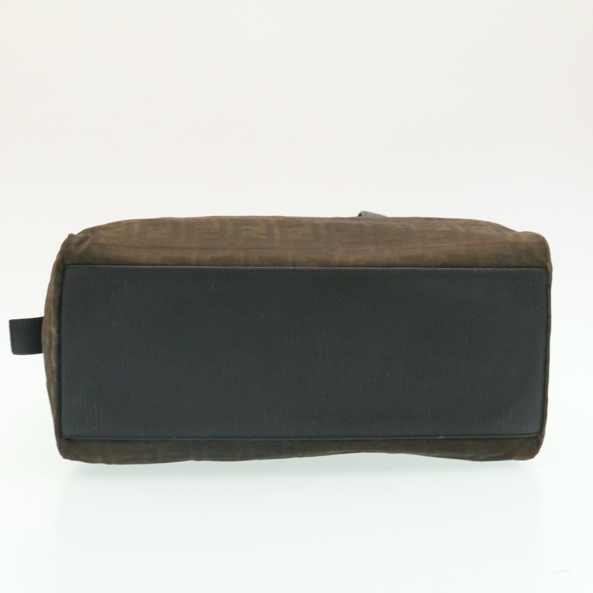 FENDI Zucca Canvas Shoulder Bag Dark Brown ms202
