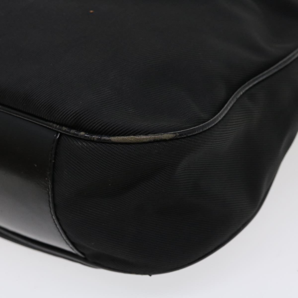 GUCCI Bamboo Hand Bag Nylon 2way Black 1998 ny202