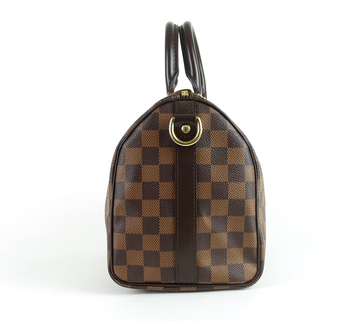 Louis Vuitto Speedy 25 BandouliÃ©re Damier EbÃ¨ne Canvas Handbag