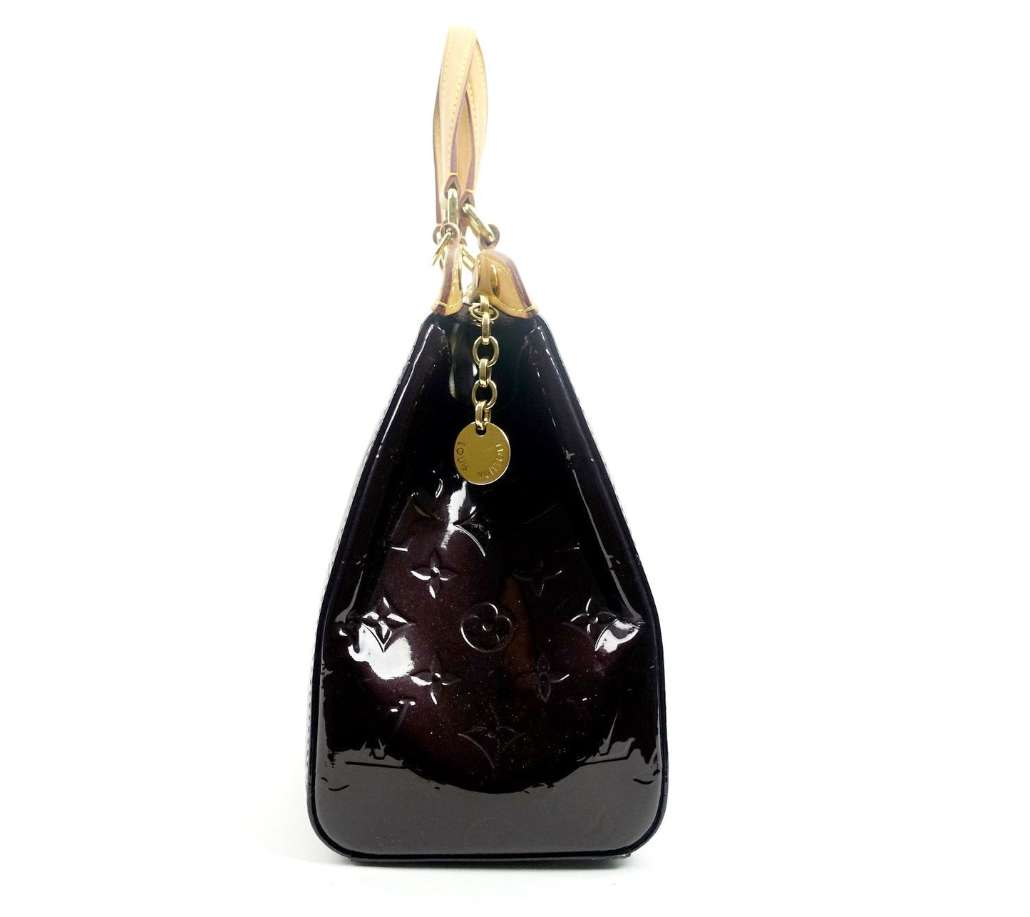 Louis Vuitto Brea MM Amarante Vernis Leather Handbag