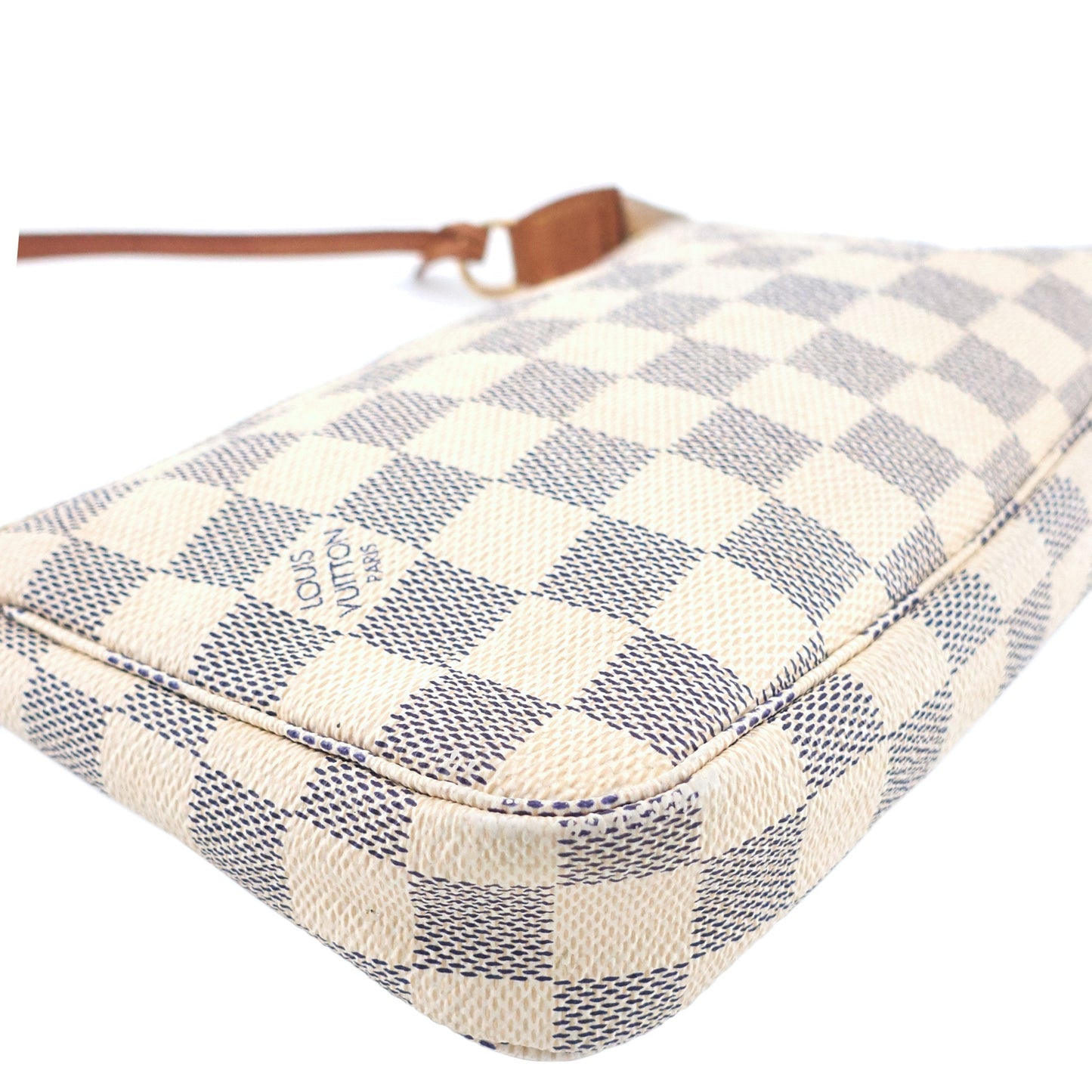 Louis Vuitto Pochette Accessoires Damier Azur Canvas Bag