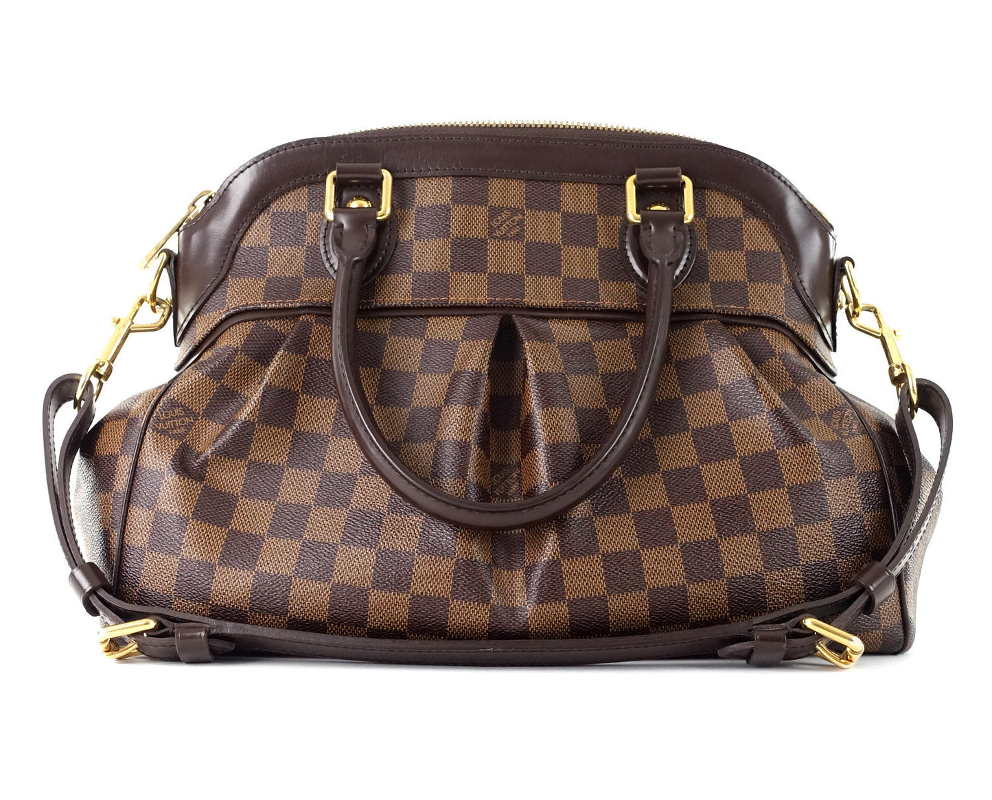 Louis Vuitto Trevi PM Damier Ebene Canvas Handbag
