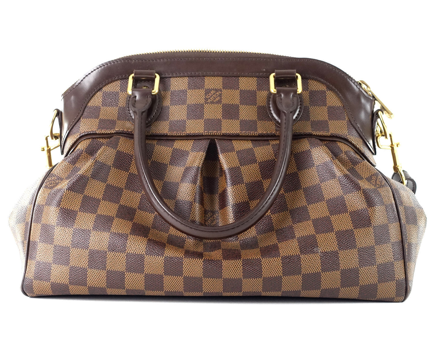 Louis Vuitto Trevi PM Damier Ebene Canvas Handbag