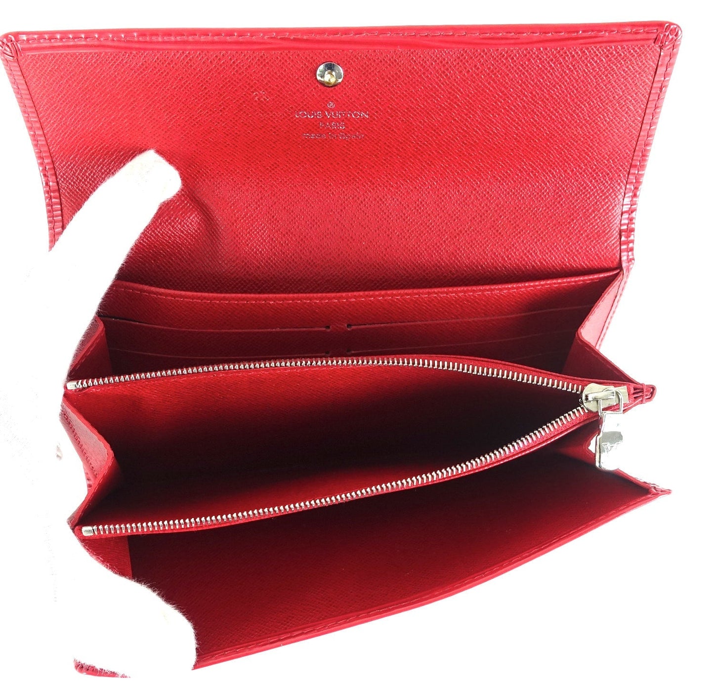 Louis Vuitto Sarah Red Epi Leather Wallet