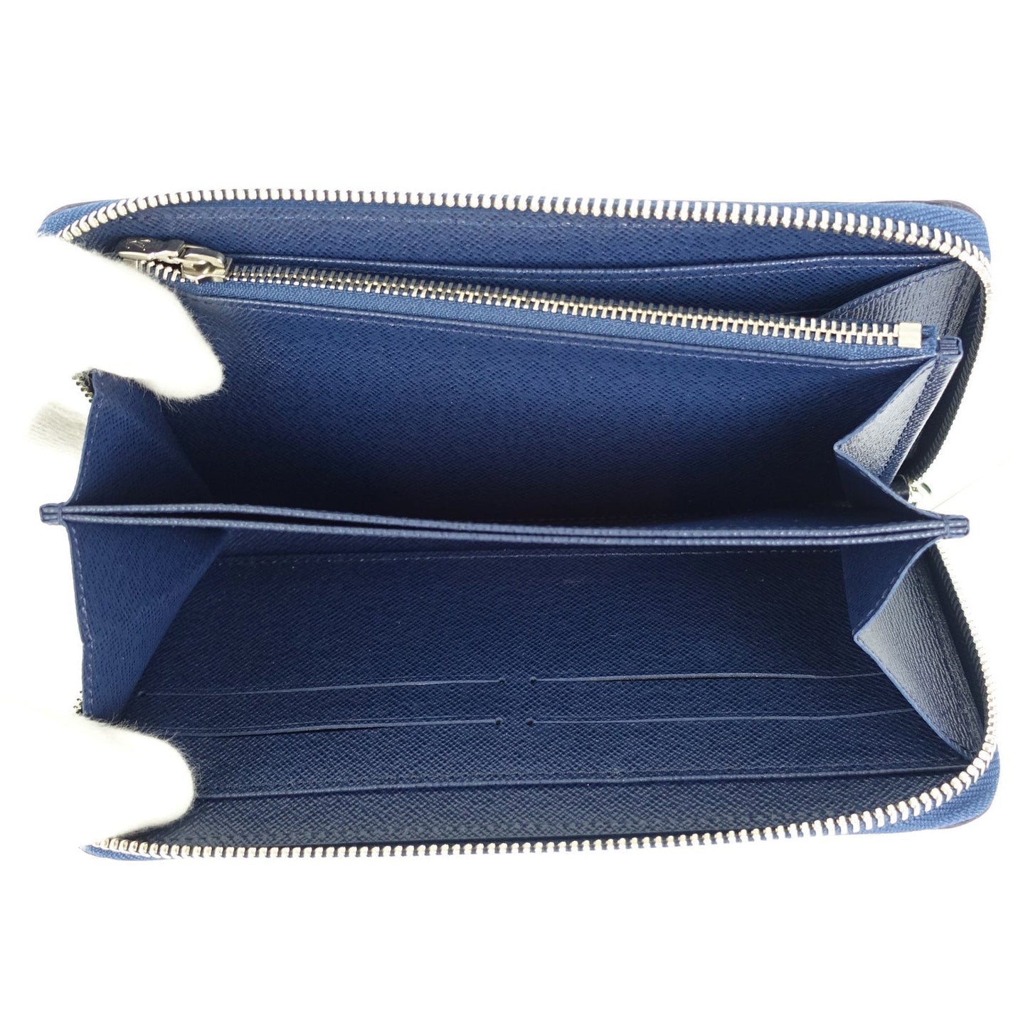 Louis Vuitto Zippy Navy Blue Epi Leather Wallet