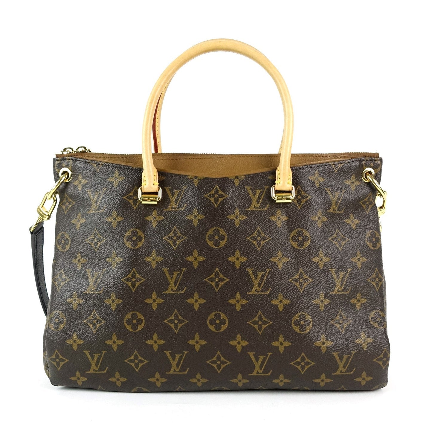 Louis Vuitto Pallas Monogram Canvas Handbag with Strap