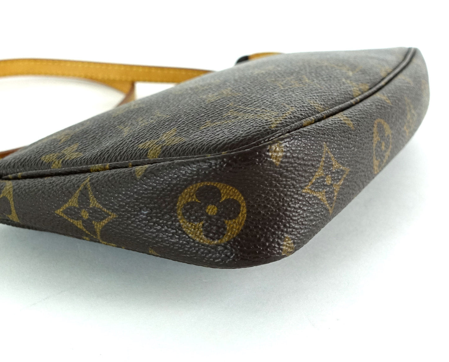 Louis Vuitto Pochette Accessoires Monogram Canvas Bag with Long Strap