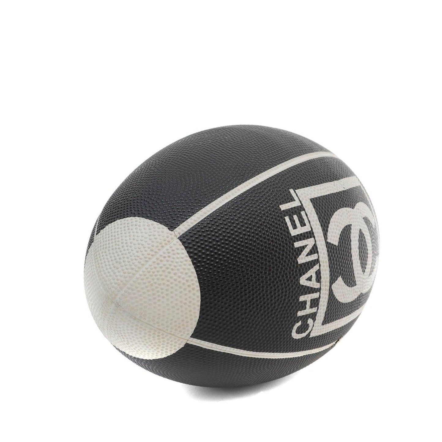 Chanel Game Series Black & White Football/Rugby Ball