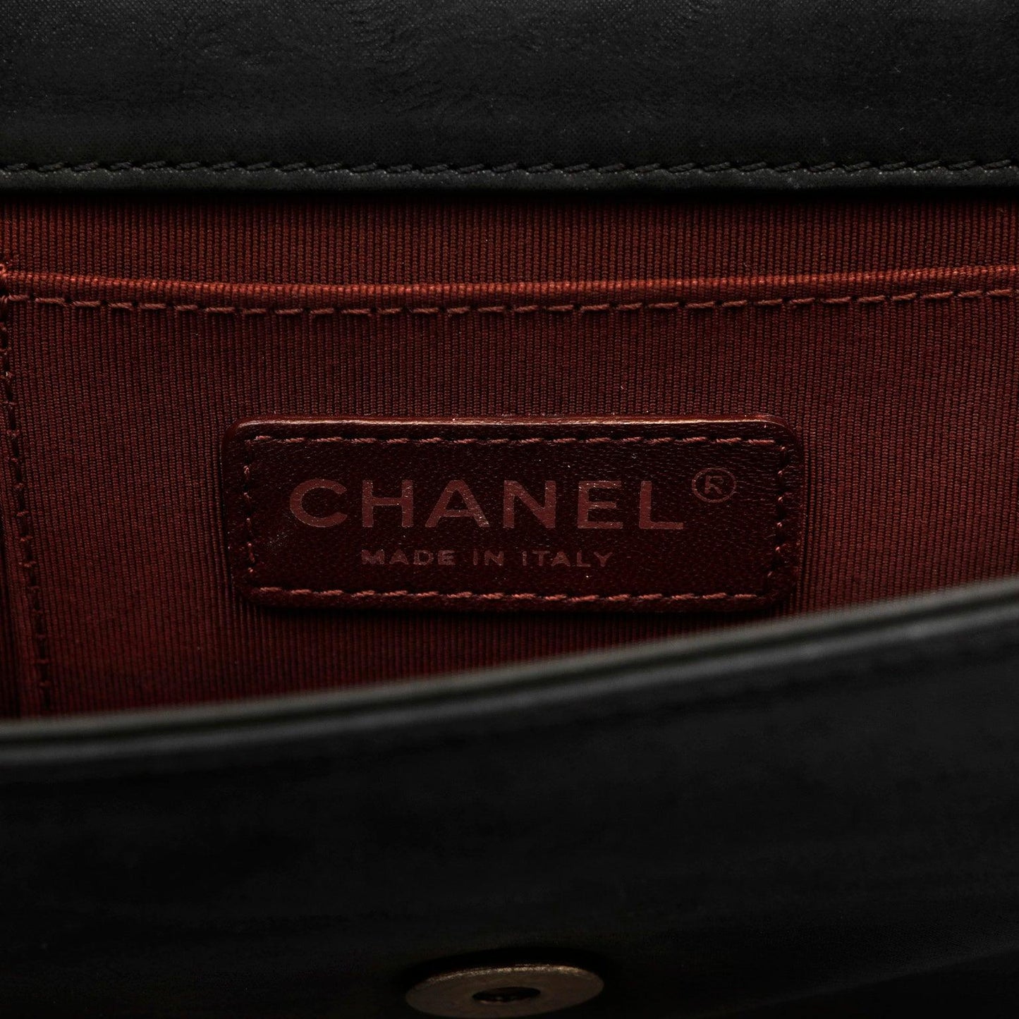 Chanel Black Resin & Ruthenium Medium Brick Bag