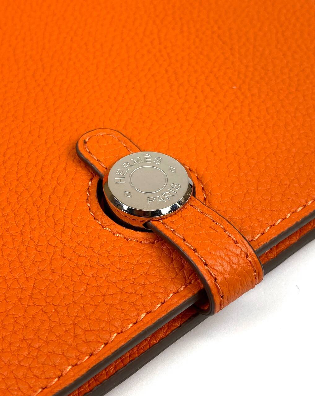 HermÃƒÆ’Ã‚Â¨s orange Dogon Duo wallet