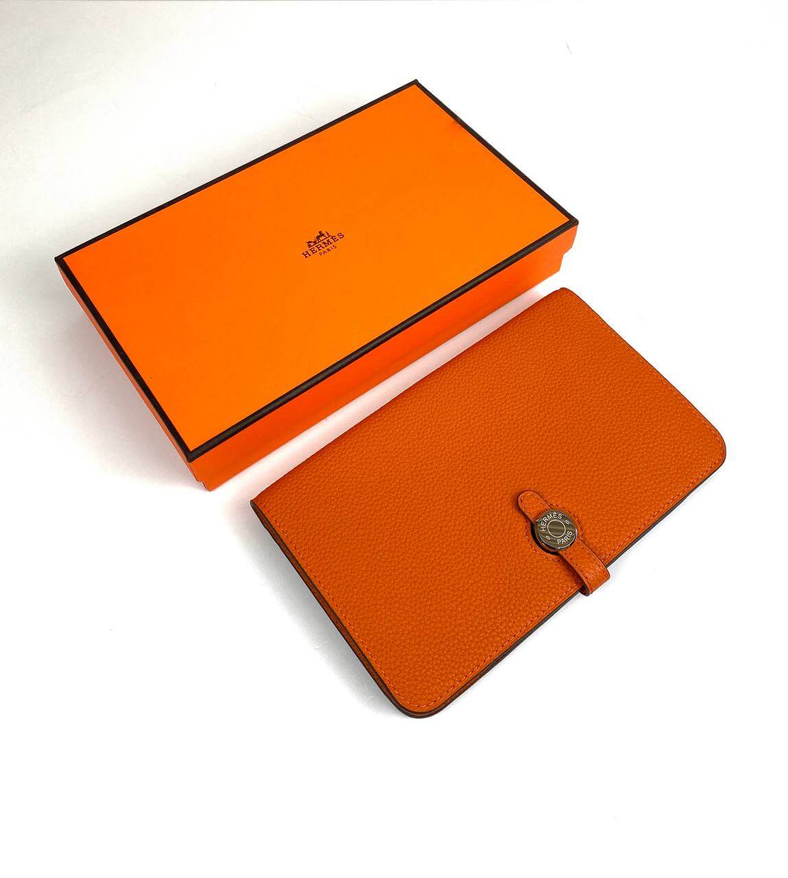 HermÃƒÆ’Ã‚Â¨s orange Dogon Duo wallet