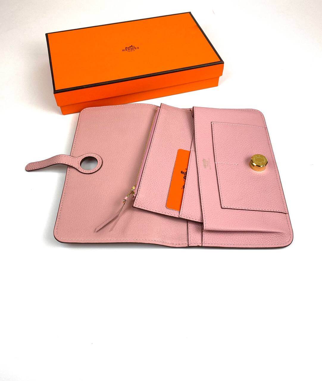 HermÃƒÆ’Ã‚Â¨s pink Dogon Duo wallet