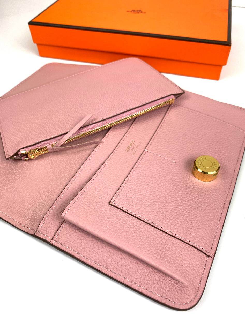 HermÃƒÆ’Ã‚Â¨s pink Dogon Duo wallet