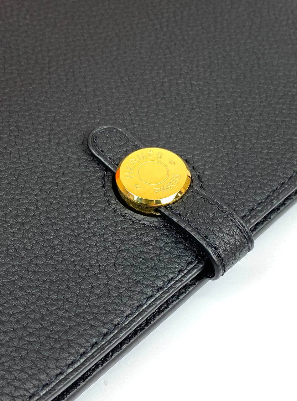 HermÃƒÆ’Ã‚Â¨s black Dogon Duo wallet