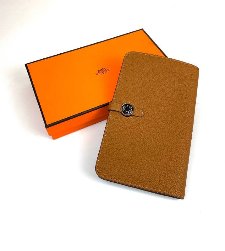 HermÃƒÆ’Ã‚Â¨s brown Dogon Duo wallet