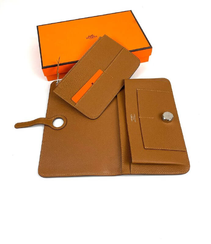 HermÃƒÆ’Ã‚Â¨s brown Dogon Duo wallet