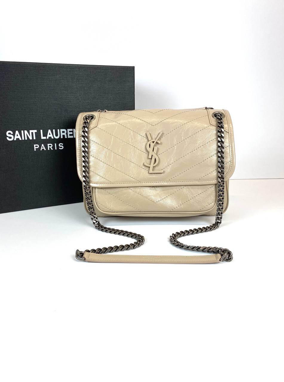 SAINT LAURENT NIKI BAGS beige