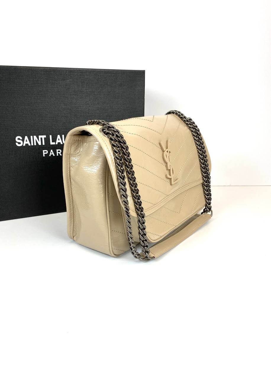 SAINT LAURENT NIKI BAGS beige