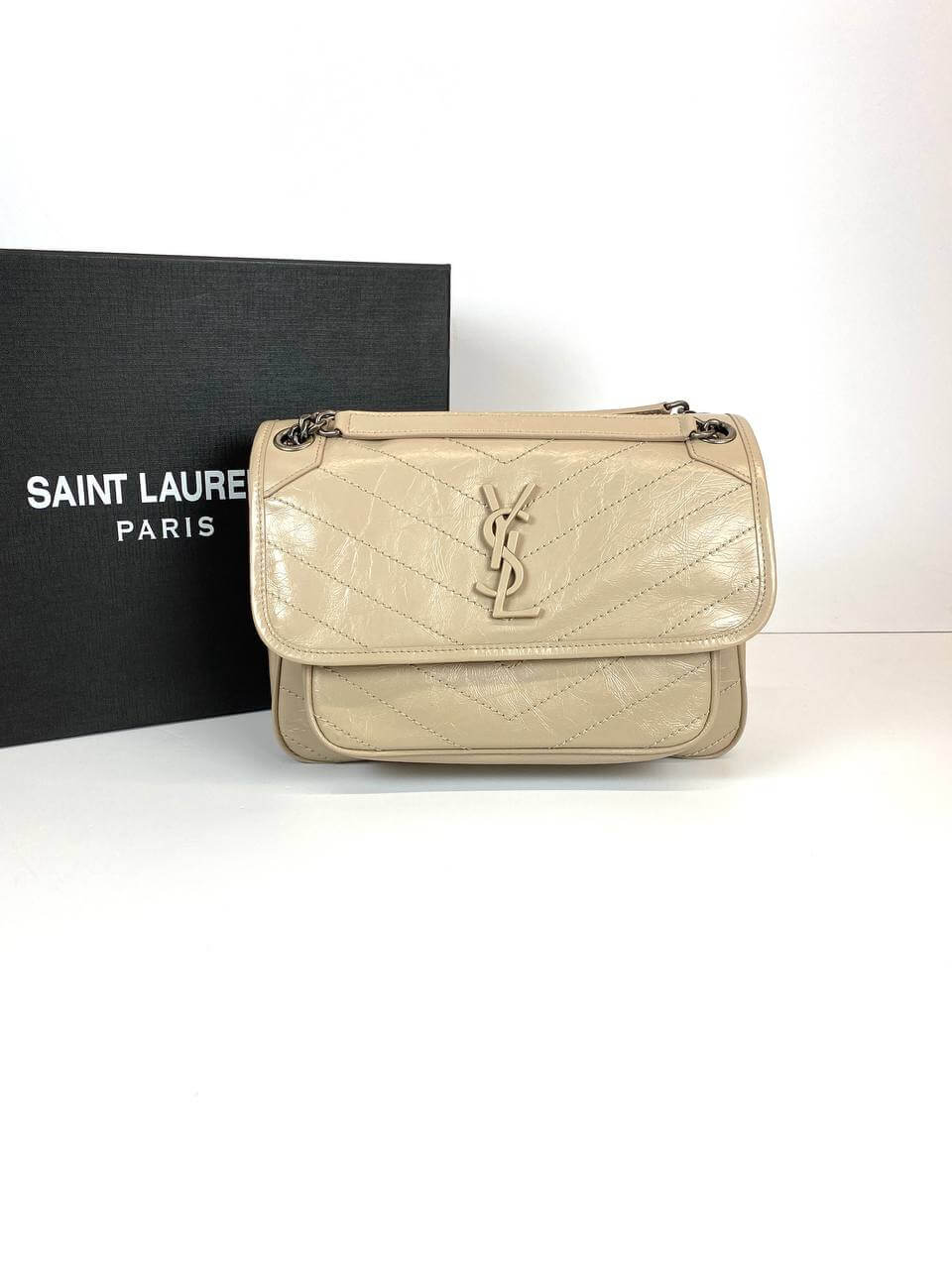 SAINT LAURENT NIKI BAGS beige