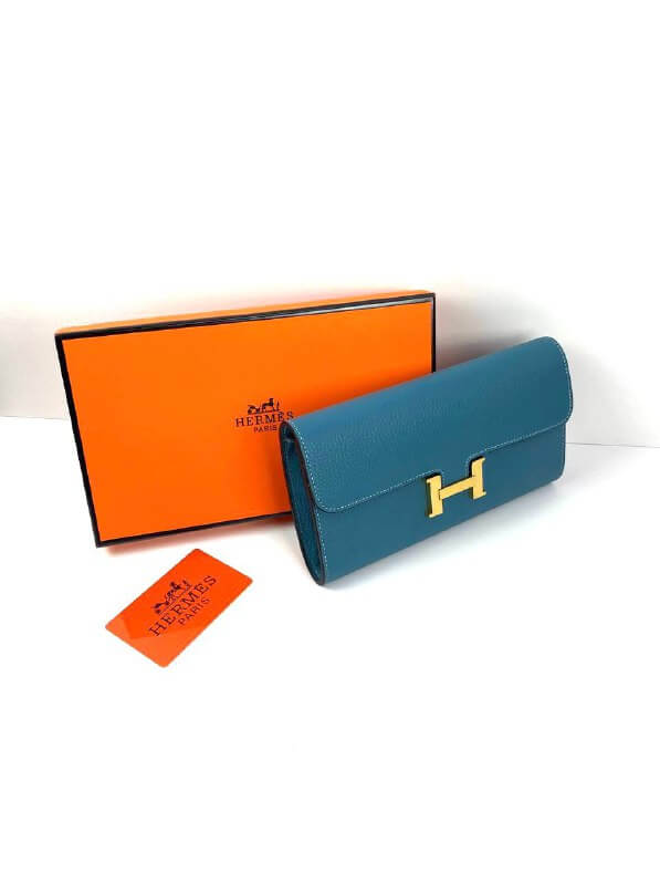 HermÃƒÆ’Ã‚Â¨s Blu Epsom Constance Long Wallet PHW