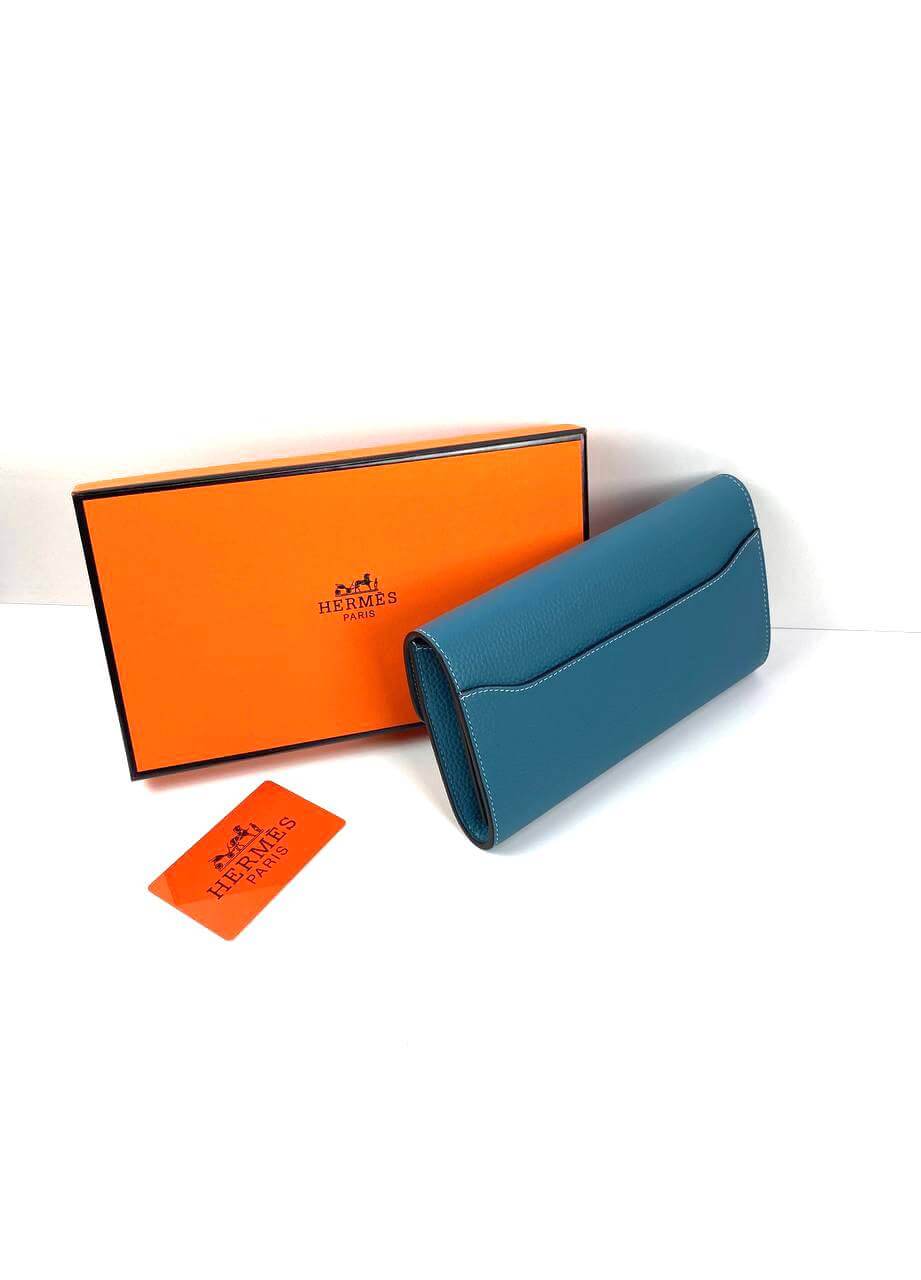 HermÃƒÆ’Ã‚Â¨s Blu Epsom Constance Long Wallet PHW