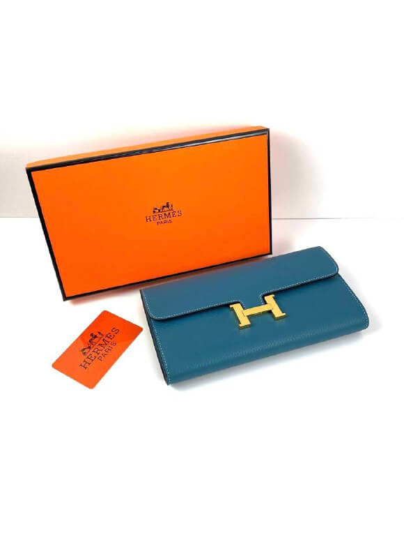 HermÃƒÆ’Ã‚Â¨s Blu Epsom Constance Long Wallet PHW