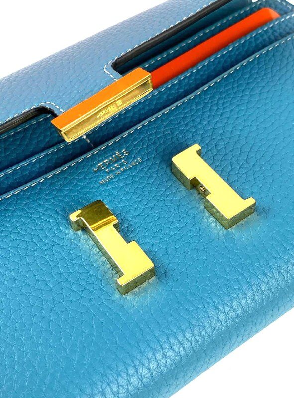 HermÃƒÆ’Ã‚Â¨s Blu Epsom Constance Long Wallet PHW