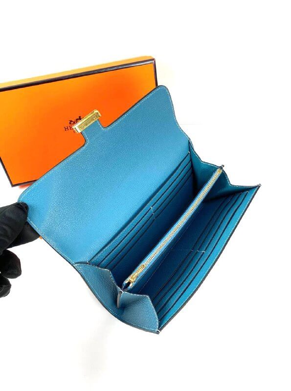 HermÃƒÆ’Ã‚Â¨s Blu Epsom Constance Long Wallet PHW