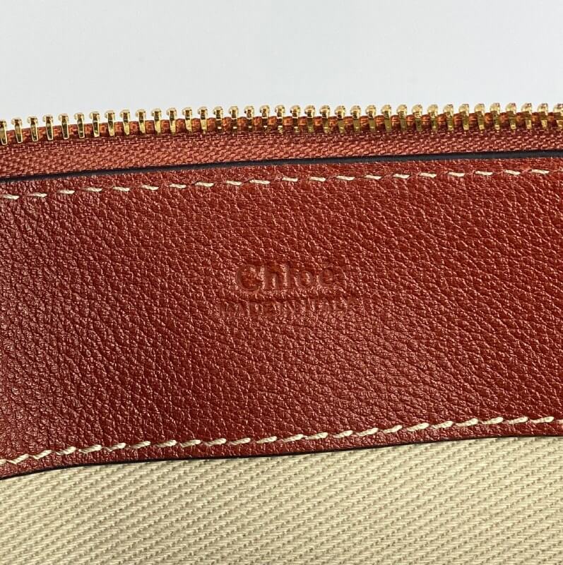 CHLOÃƒÆ’Ã¢â‚¬Â° Edith small leather tote brown