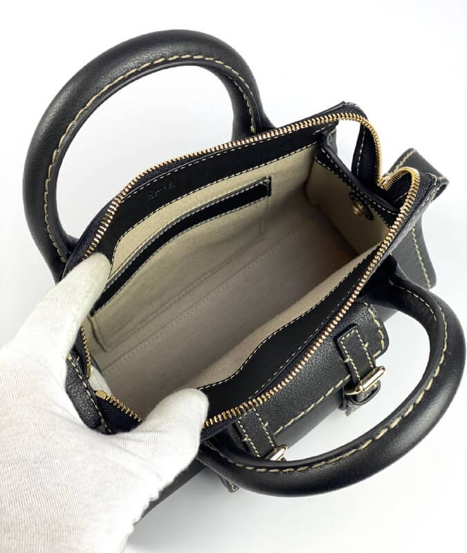 CHLOÃƒÆ’Ã¢â‚¬Â° Edith small leather tote black