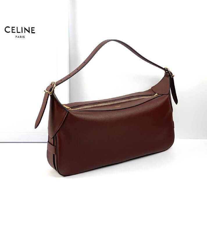 CELINE Bags MEDIUM ROMY in Supple Calfskin dark brown
