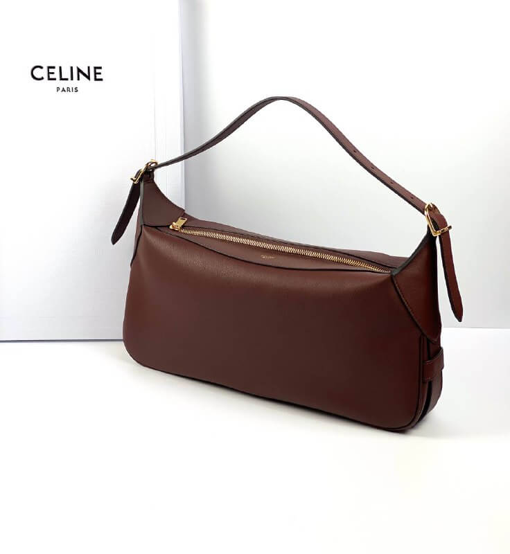 CELINE Bags MEDIUM ROMY in Supple Calfskin dark brown