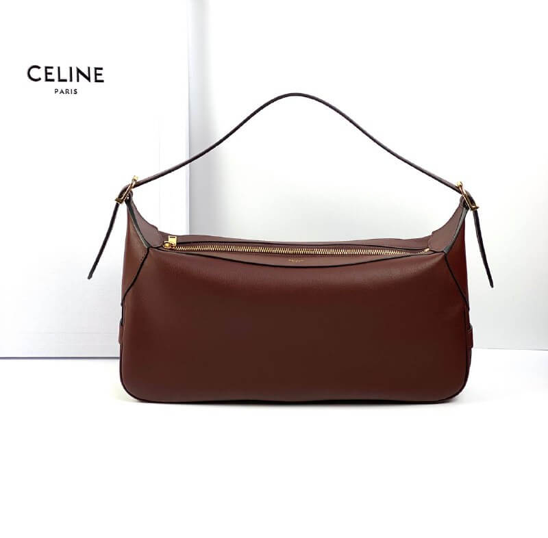 CELINE Bags MEDIUM ROMY in Supple Calfskin dark brown