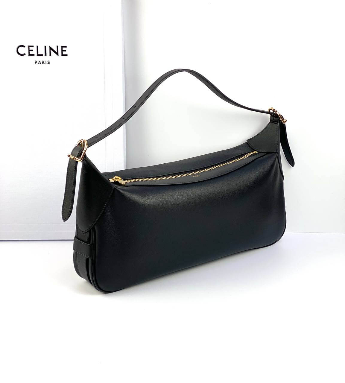 CELINE Bags MEDIUM ROMY in Supple Calfskin black