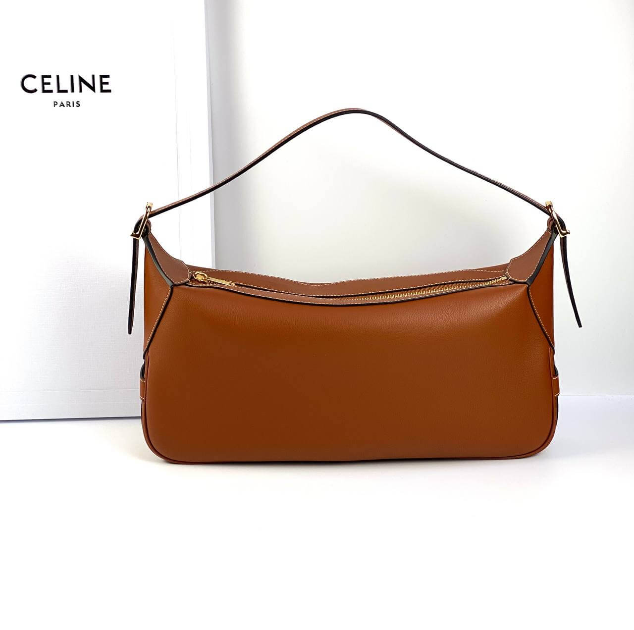 CELINE Bags MEDIUM ROMY in Supple Calfskin - Tan