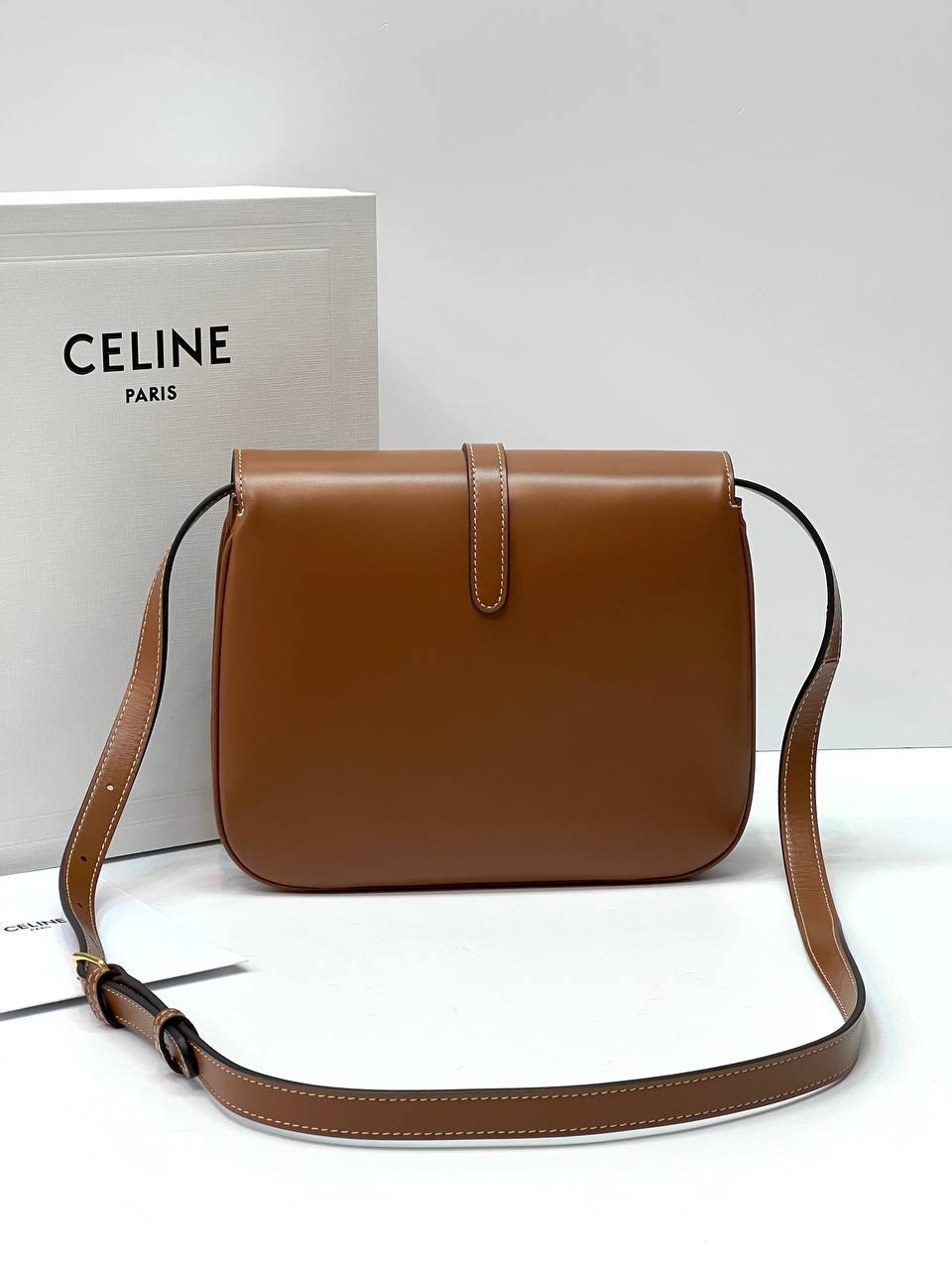 CELINE MEDIUM TABOU IN SMOOTH CALFSKIN TAN