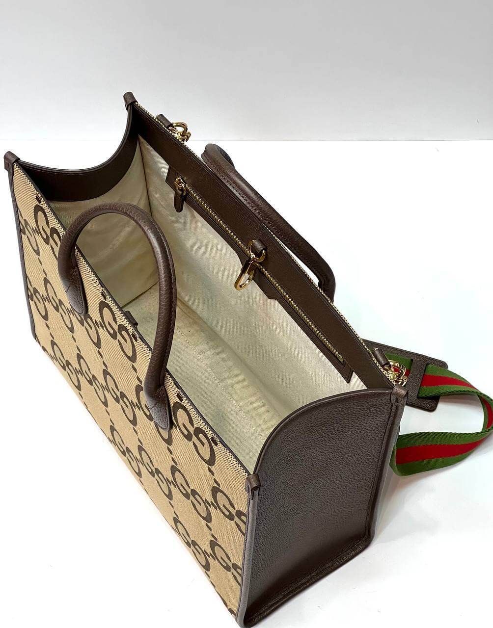 Tote bag with jumbo GG