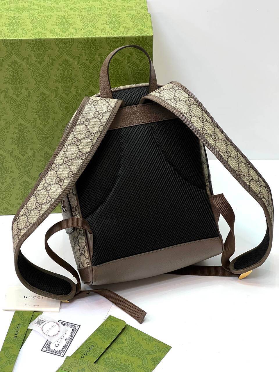Ophidia GG small backpack beige